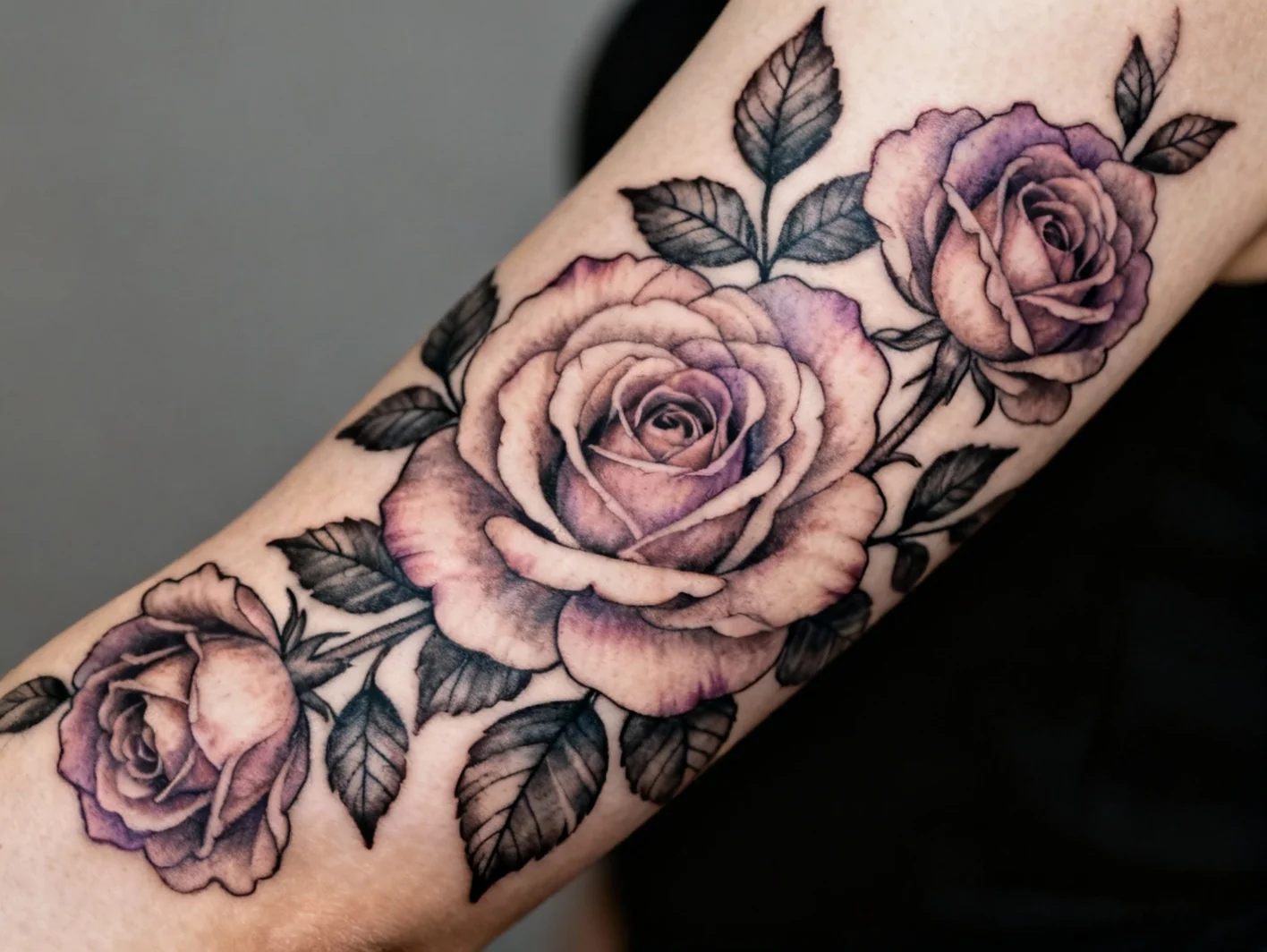 Manche florale delicate